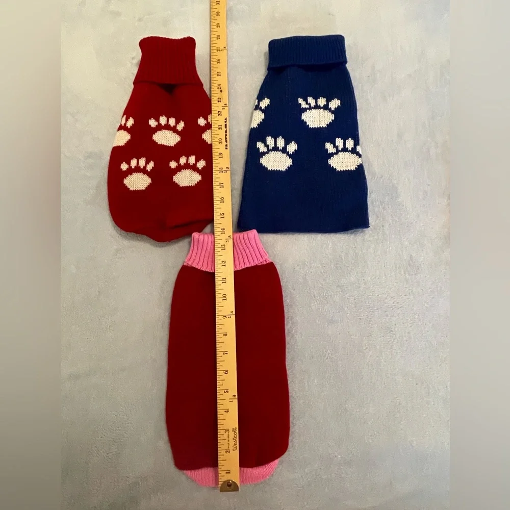 Bundle of 3 New Dog Sweaters Size M